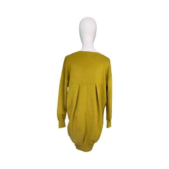 Saturday Sunday by Anthropologie Mustard Tunic Sweater Mini Dress Size Women's S - Picture 5 of 11